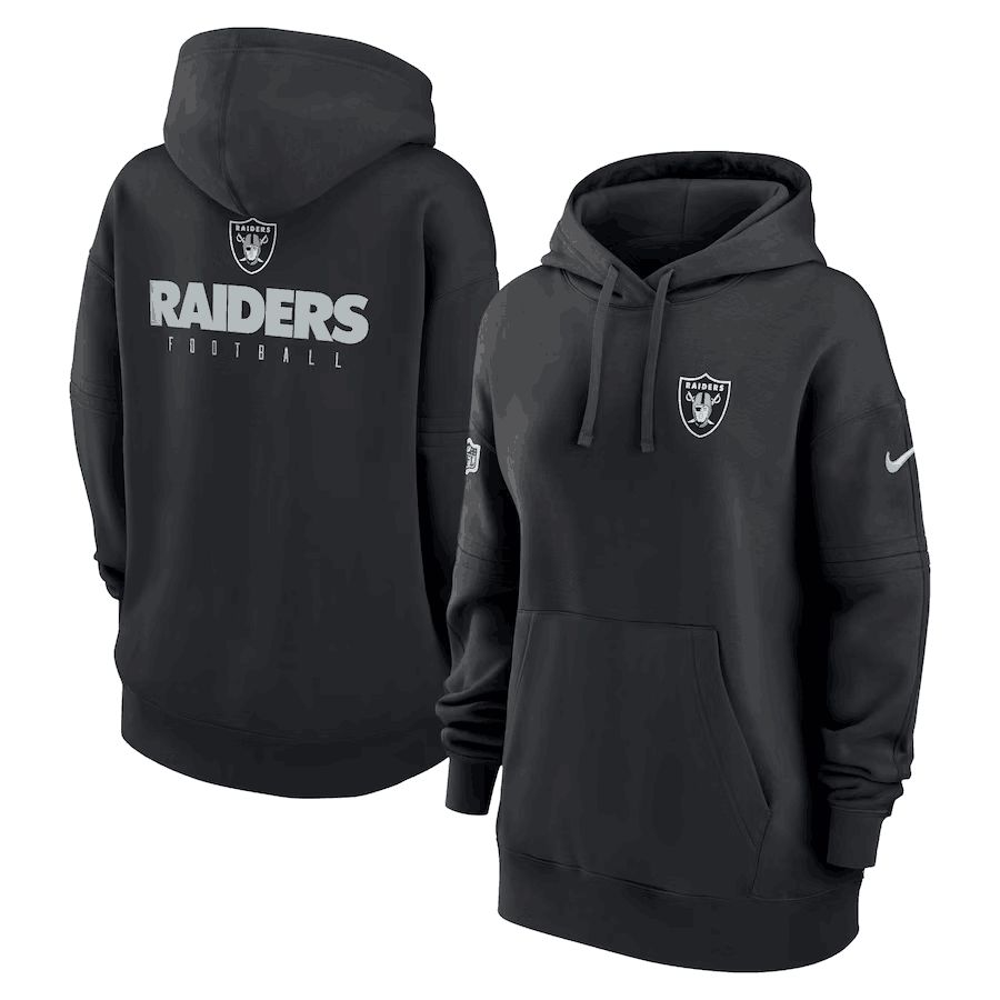 Women 2023 NFL Oakland Raiders black Sweatshirt style 1